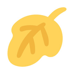 ツタ系の黄色の葉っぱイラスト⭐︎PNG