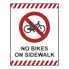 No bicycles, flat logo