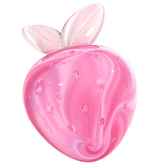 Cute 3d Y2k Pink Kawaii Glossy Christmas Strawberry