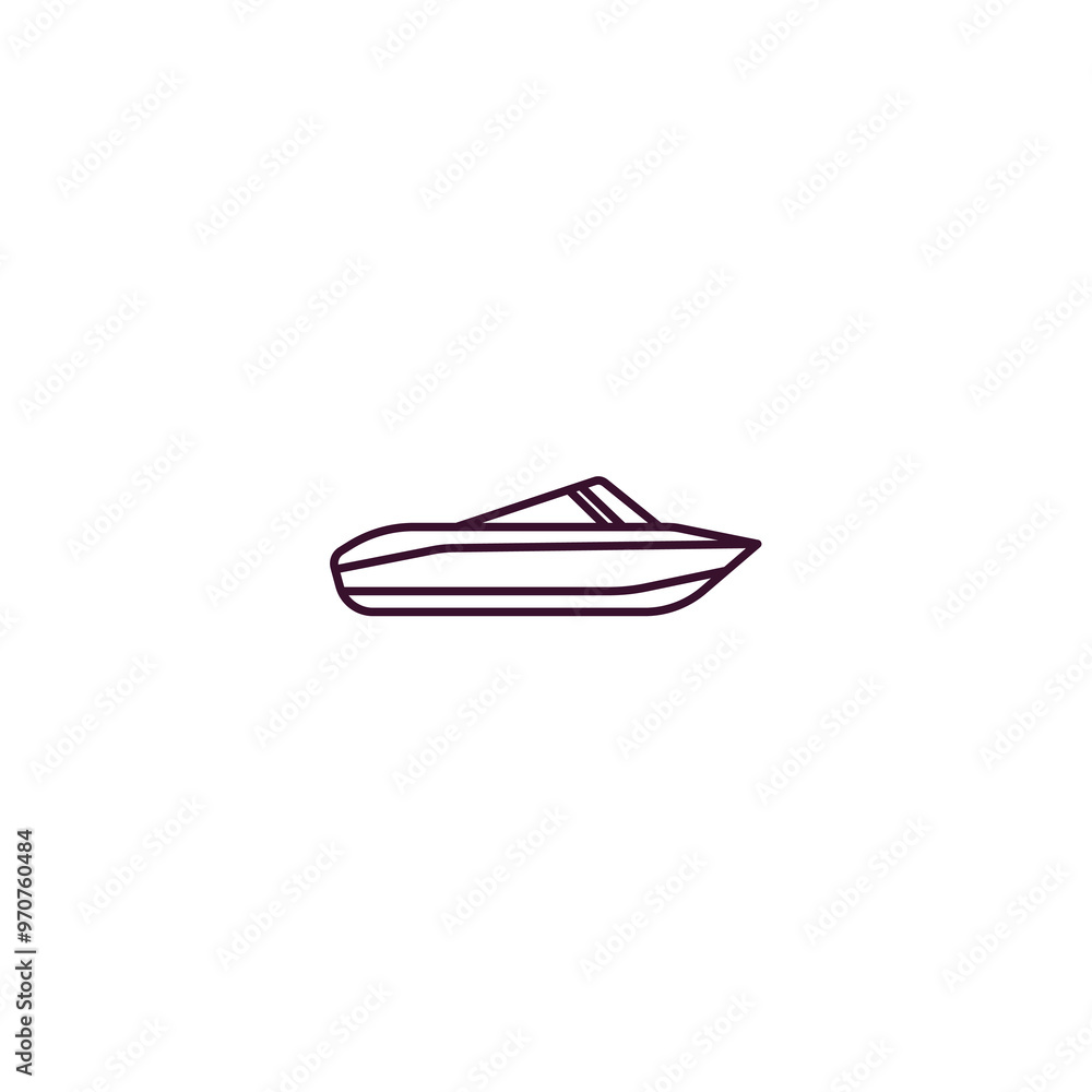 Aufkleber propeller outline icon. linear vector from nautical concept. thin line propeller icon isolated on wh