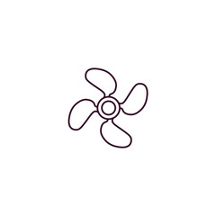 porthole outline icon. Linear vector from nautical concept. Thin line porthole icon isolated on white background