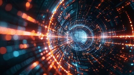 Obraz premium Abstract technology background of high-speed global data