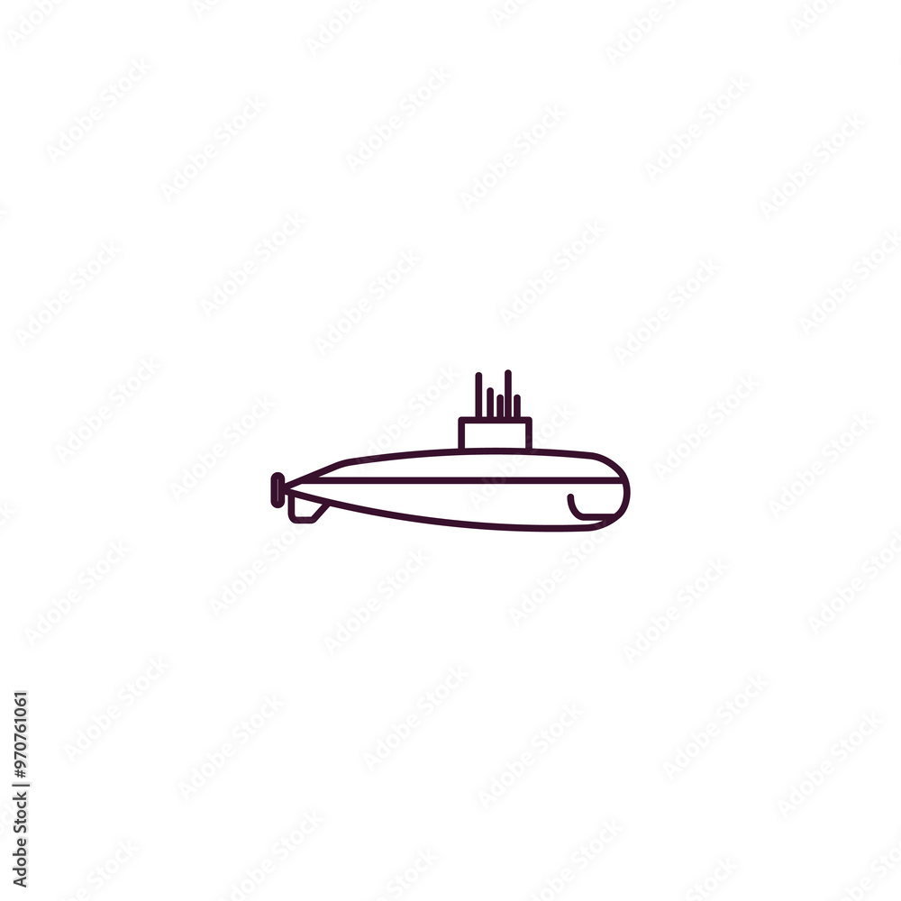 Poster yatch outline icon. linear vector from nautical concept. thin line yatch icon isolated on white back