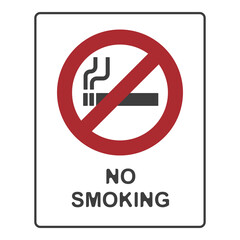 NO SMOKING, NO VAPING, flat logo