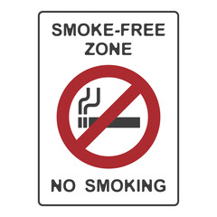 NO SMOKING, NO VAPING, flat logo