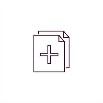 duplicate outline icon. Linear vector from programming concept. Thin line duplicate icon isolated on white background