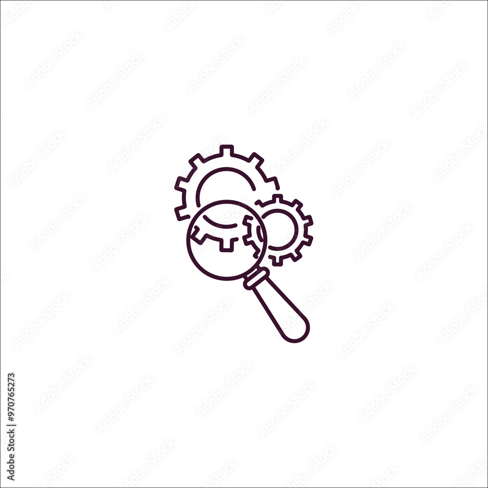Poster seo tools outline icon. linear vector from programming concept. thin line seo tools icon isolated on