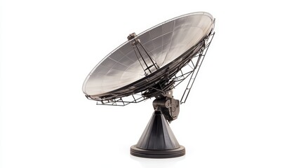 Satellite dish  Isolated on white