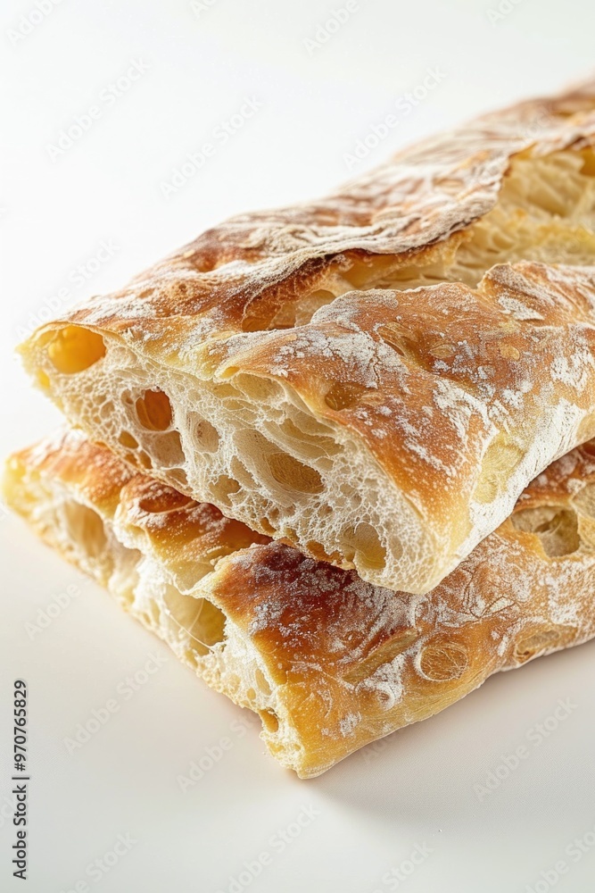 Poster two slices of bread stacked on top of each other