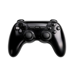 A sleek black game controller featuring ergonomic design for comfortable gameplay and easy access to buttons.