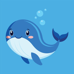 Naklejka premium Print Whale Clipart Vector Set with Various Whale Designs in Different Styles for Creative Projects