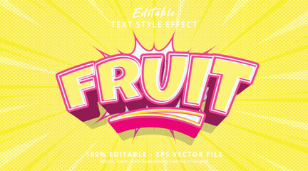 Fruit Editable Text Effect