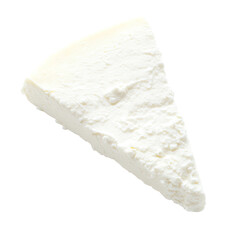 A slice of creamy cheese