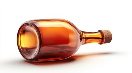 Brandy clipart, element, 3D illustration, realistic, isolated on white background