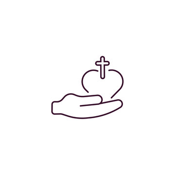recommend clip art: gospel outline icon. Linear vector from religion concept. Thin line gospel icon isolated on white background