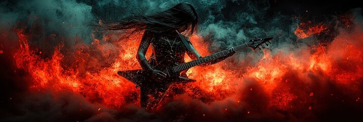 Fiery Guitarist Rock and Roll Soul