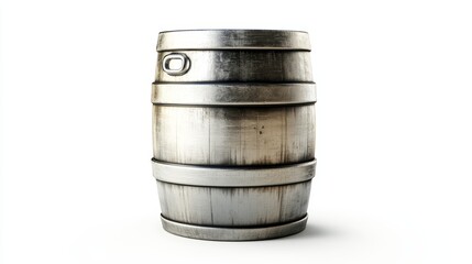 Fototapeta premium Beer keg isolated on white background.