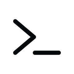 Command line icon. Vector illustration. isolated on white background