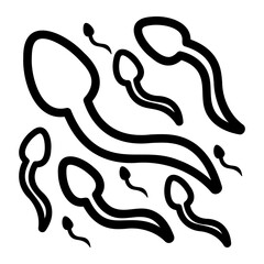 sperm Line Icon