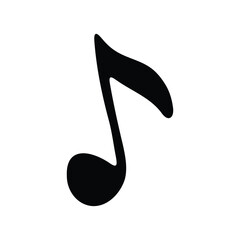 Obraz premium silhouette of a musical note illustration