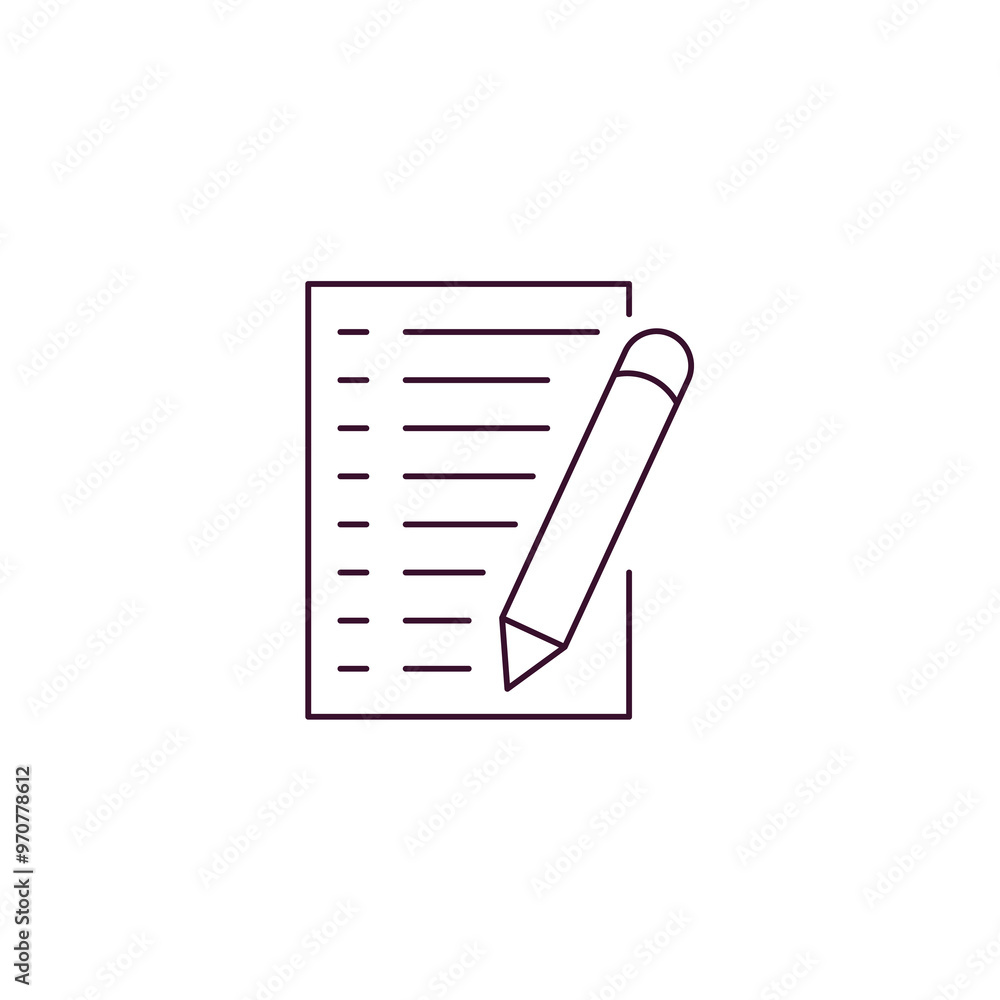 Aufkleber declarations outline icon. linear vector from technology concept. thin line declarations icon isolat