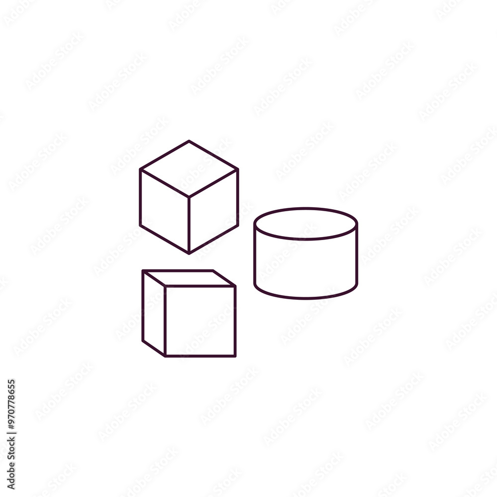 Poster elements outline icon. linear vector from technology concept. thin line elements icon isolated on wh