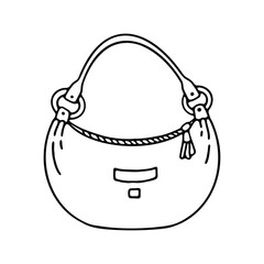 illustration of a handbag, showcasing its simple yet elegant design