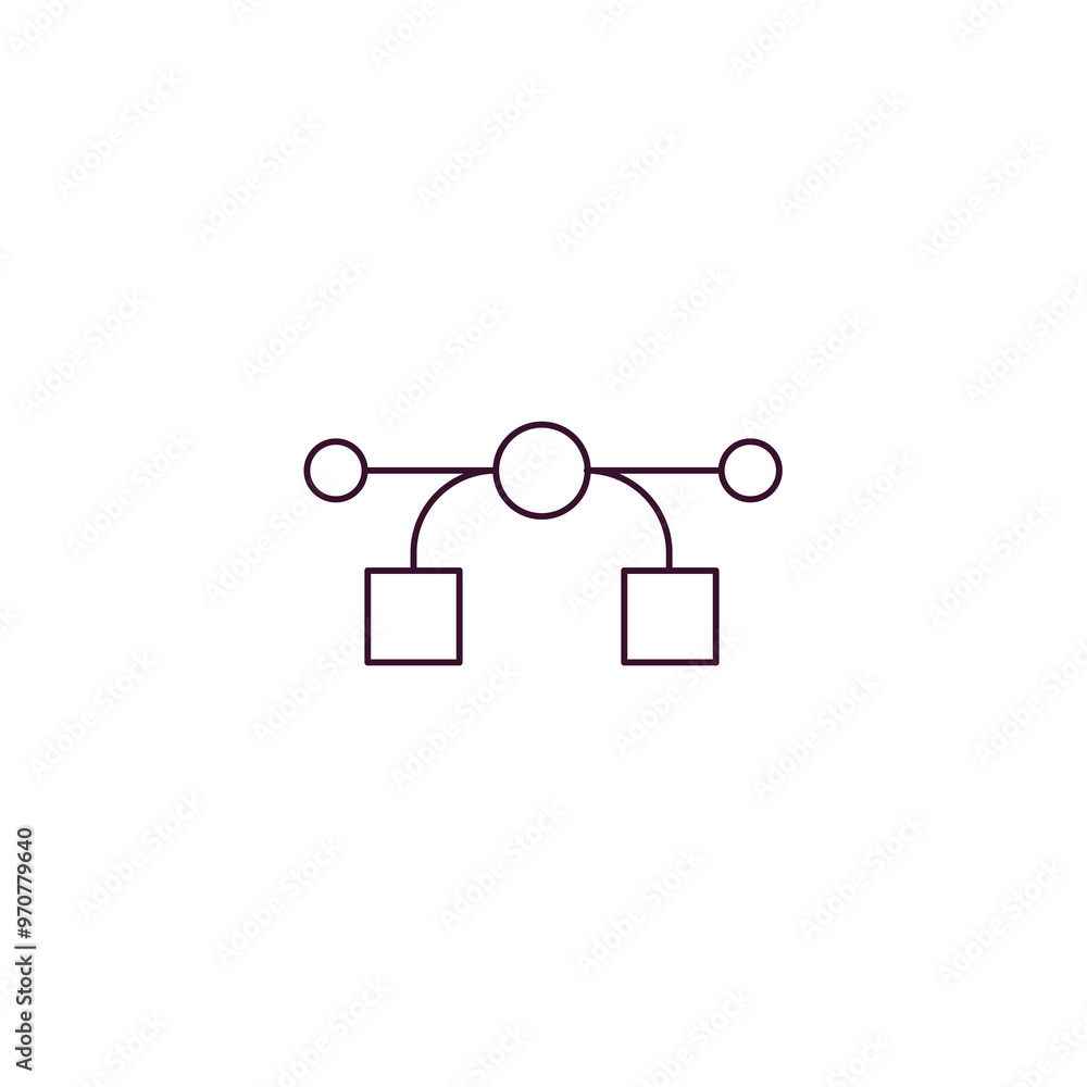 Poster vector images outline icon. linear vector from technology concept. thin line vector images icon isol