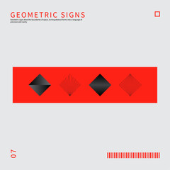 Versatile Geometric Sign Vector Pack: 4 Essential Designs for Modern Graphics