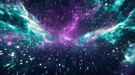 Obraz premium Cosmic Nebulae: A Mystical Voyage Through the Universe