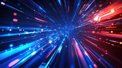 Naklejka premium Abstract Speed of Light