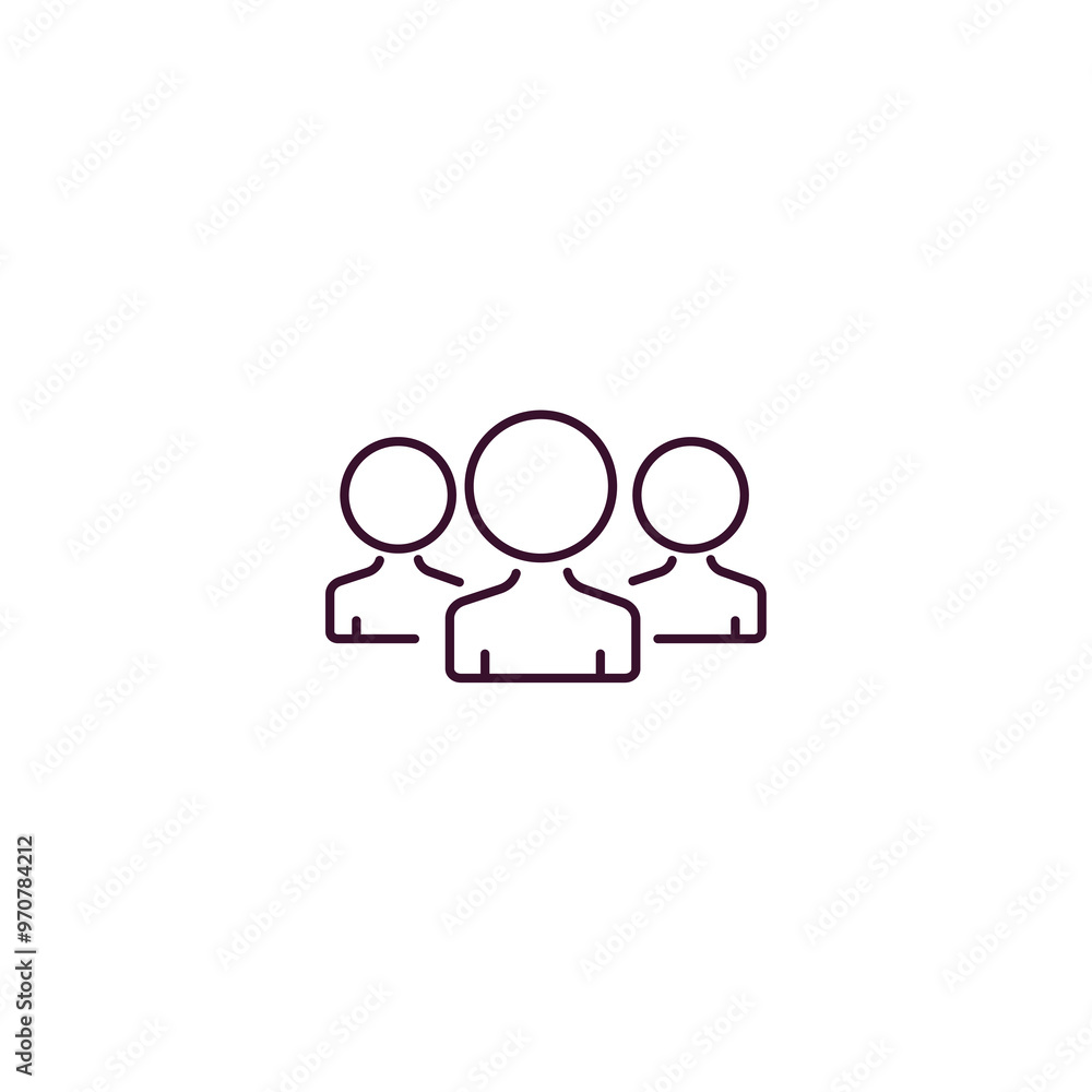 Poster squad outline icon. linear vector from tools concept. thin line squad icon isolated on white backgro