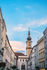 Landhaus Tower and Historic Architecture in Linz, Austria