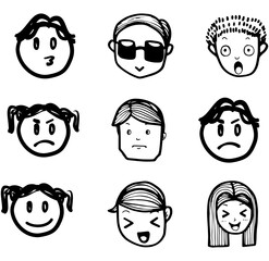 Children icon set.eps