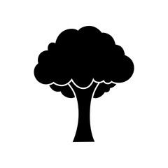 Tree icon vector. Plant illustration sign. Garden symbol or logo.