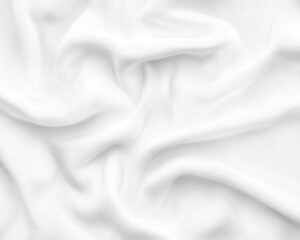 White sports jersey fabric texture, close-up, smooth material, perfect for athletic wear.