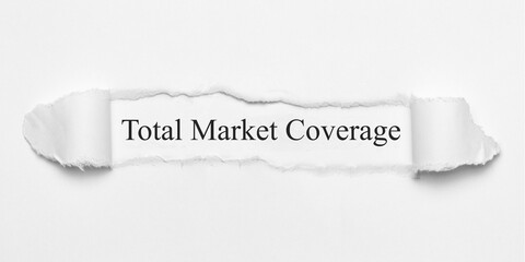 Fototapeta premium Total Market Coverage 