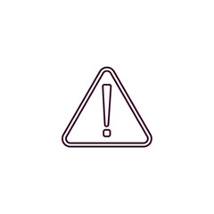 danger sign outline icon. Linear vector from traffic signs concept. Thin line danger sign icon isolated on white background