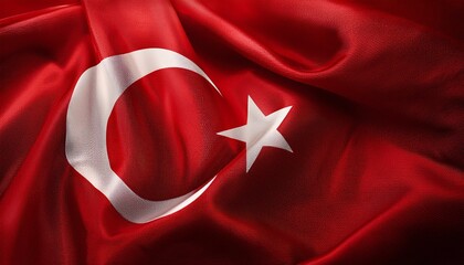 Obraz premium turkish flag as wallpaper