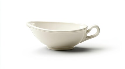 Gravy boat clipart, element, 3D illustration, realistic, isolated on white background
