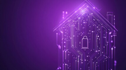 Fototapeta premium Smart Home Security Concept