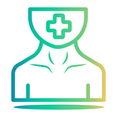 neck Line Gradient Icon