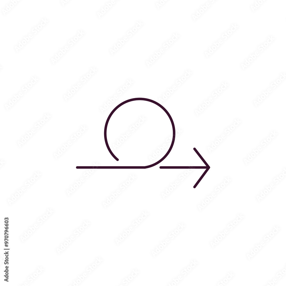 Aufkleber scribble broken line outline icon. Linear vector from user interface concept. Thin line scribble broken line icon isolated on white background