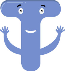 Cute Letter Alphabet T