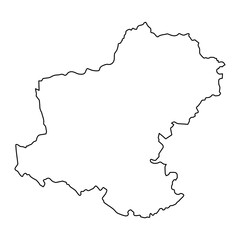 Fototapeta premium Nakhon Ratchasima province map, administrative division of Thailand. Vector illustration.