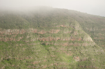 Slope of the Liria ravine. Hermigua. La Gomera. Canary Islands. Spain.