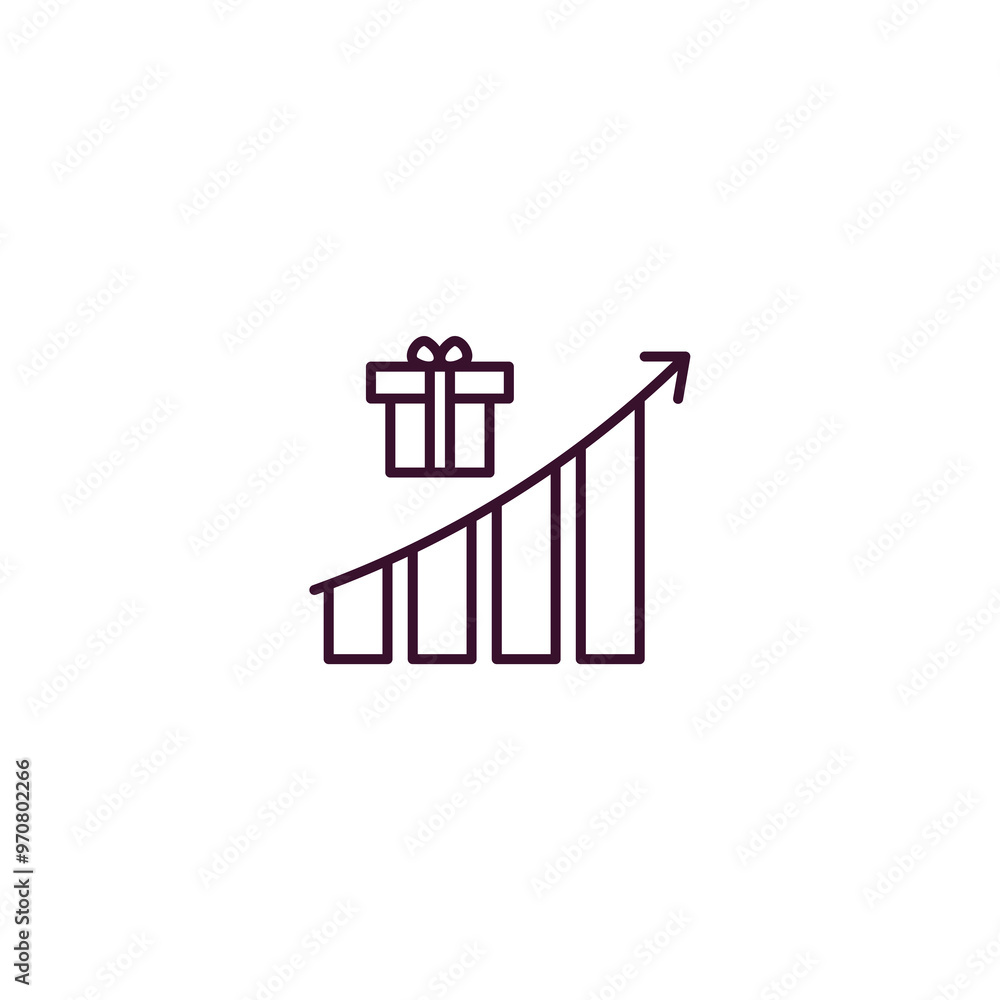 Poster incentive outline icon. linear vector from user interface concept. thin line incentive icon isolated