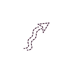 Fototapeta premium scribble broken line outline icon. Linear vector from user interface concept. Thin line scribble broken line icon isolated on white background