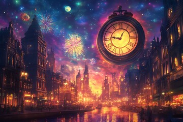 new year clock