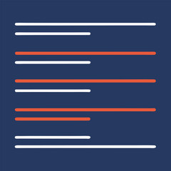 Adobe Illustrator Artwork Floating Lines Drawing of a series of parallel lines